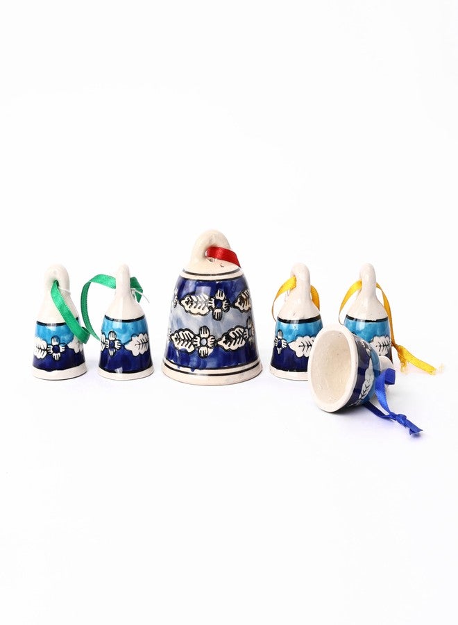 NATRIEL Merry Christmas Bells Handmade Jingle Bells Set| Tree Decoration Items | Ornaments | Props Decorations Items for Home Church (5, Option-02) - Image 1